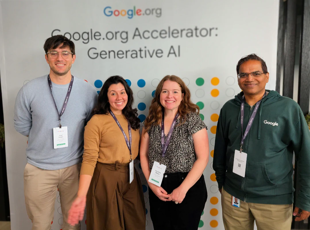 Nava Labs team at the Google.org Generative AI Accelerator