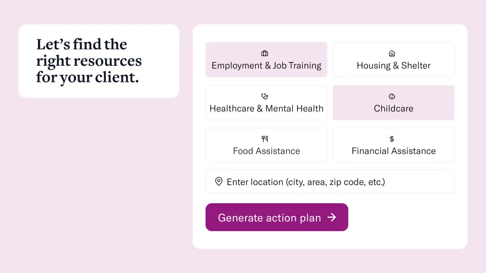 Referral Generator surfaces matched community resources
